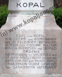 Kopalgrab ST. PÖLTEN Inschrift