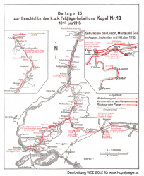 Die Front in Italien nach ROST A. Beilage 15